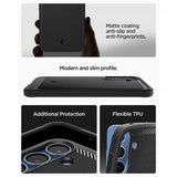 Spigen Samsung Galaxy S25 Deksel Rugged Armor MagFit Matte Black