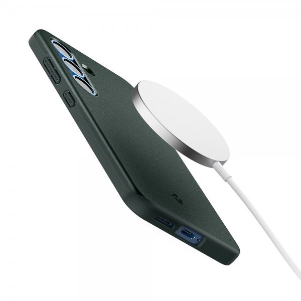 Spigen Samsung Galaxy S25 Deksel Thin Fit MagFit Abyss Green