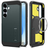 Spigen Samsung Galaxy S25 Deksel Tough Armor MagFit Abyss Green