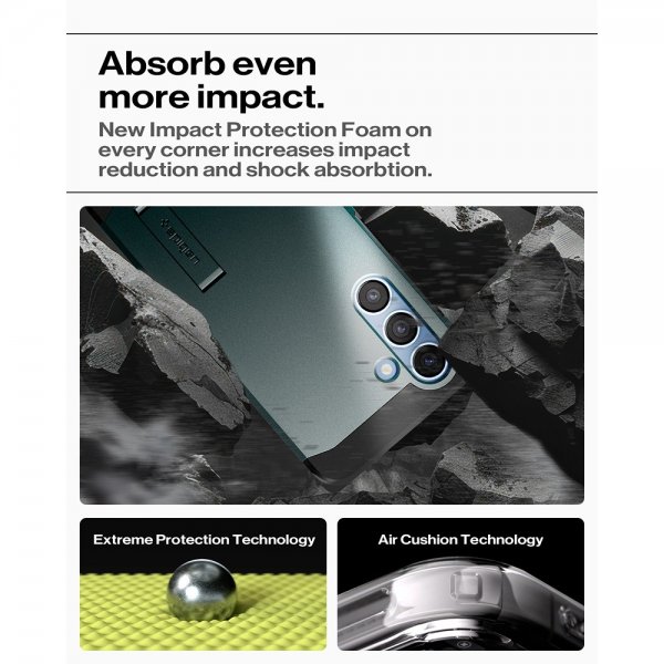 Spigen Samsung Galaxy S25 Deksel Tough Armor MagFit Abyss Green