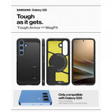 Spigen Samsung Galaxy S25 Deksel Tough Armor MagFit Svart