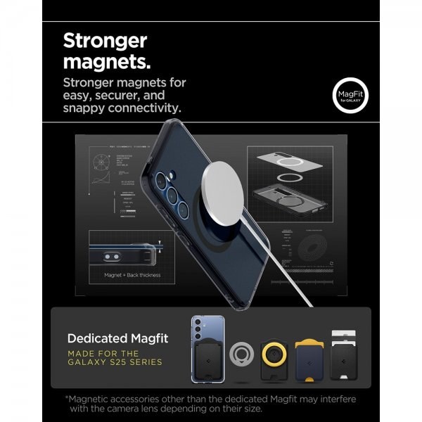 Spigen Samsung Galaxy S25 Deksel Ultra Hybrid MagFit Frost Black
