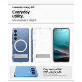 Spigen Samsung Galaxy S25 Deksel Ultra Hybrid S MagFit Clear White