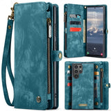 CaseMe Samsung Galaxy S25 Ultra Etui 008 Series Avtakbart Deksel Blå