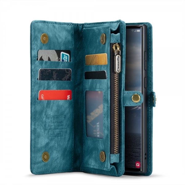 CaseMe Samsung Galaxy S25 Ultra Etui 008 Series Avtakbart Deksel Blå