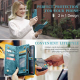 CaseMe Samsung Galaxy S25 Ultra Etui 008 Series Avtakbart Deksel Blå