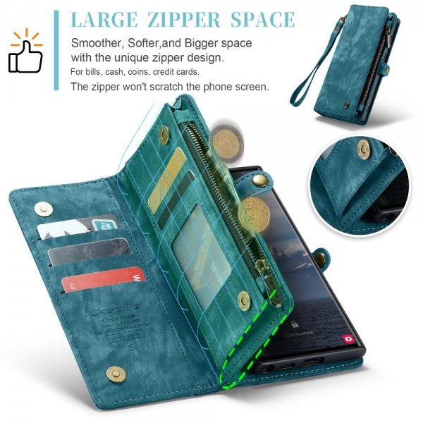 CaseMe Samsung Galaxy S25 Ultra Etui 008 Series Avtakbart Deksel Blå