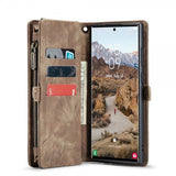 CaseMe Samsung Galaxy S25 Ultra Etui 008 Series Avtakbart Deksel Brun