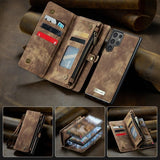 CaseMe Samsung Galaxy S25 Ultra Etui 008 Series Avtakbart Deksel Brun