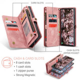 CaseMe Samsung Galaxy S25 Ultra Etui 008 Series Avtakbart Deksel Rosa