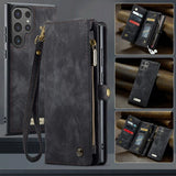 CaseMe Samsung Galaxy S25 Ultra Etui 008 Series Avtakbart Deksel Svart