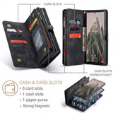 CaseMe Samsung Galaxy S25 Ultra Etui 008 Series Avtakbart Deksel Svart
