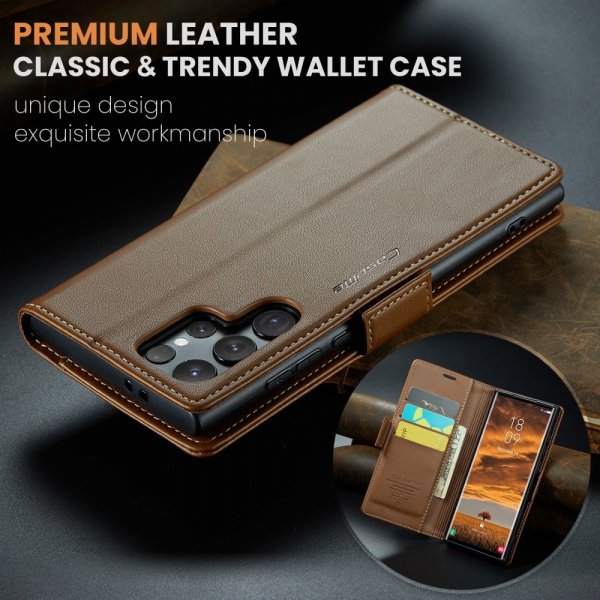 CaseMe Samsung Galaxy S25 Ultra Etui 023 Series Brun