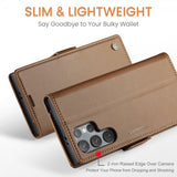 CaseMe Samsung Galaxy S25 Ultra Etui 023 Series Brun