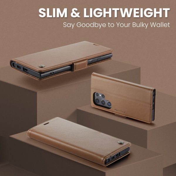 CaseMe Samsung Galaxy S25 Ultra Etui 023 Series Brun