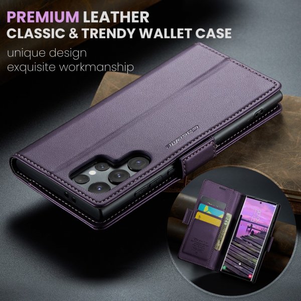 CaseMe Samsung Galaxy S25 Ultra Etui 023 Series Lilla