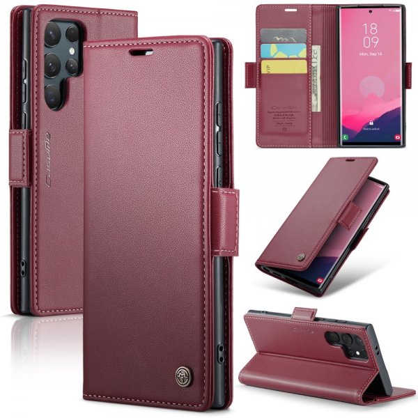 CaseMe Samsung Galaxy S25 Ultra Etui 023 Series Rød