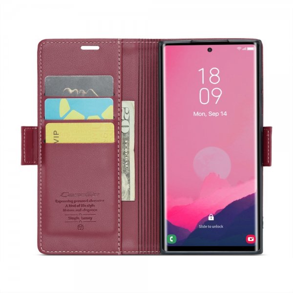 CaseMe Samsung Galaxy S25 Ultra Etui 023 Series Rød