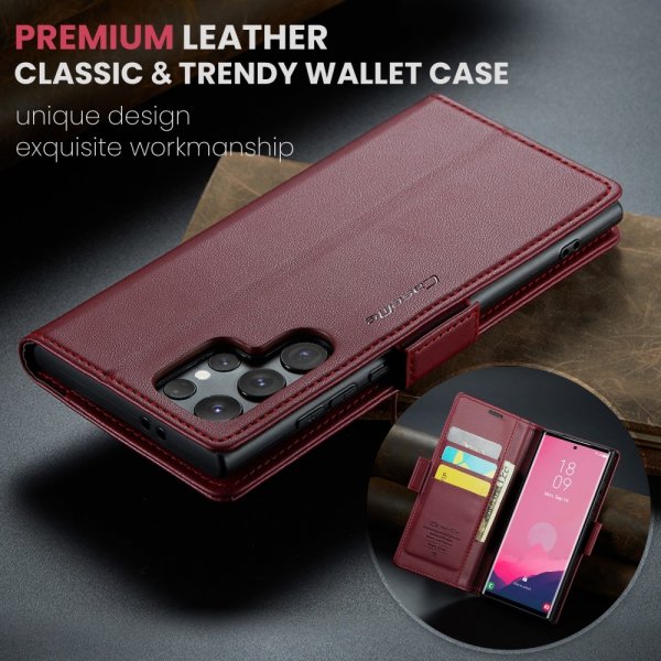 CaseMe Samsung Galaxy S25 Ultra Etui 023 Series Rød