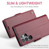 CaseMe Samsung Galaxy S25 Ultra Etui 023 Series Rød