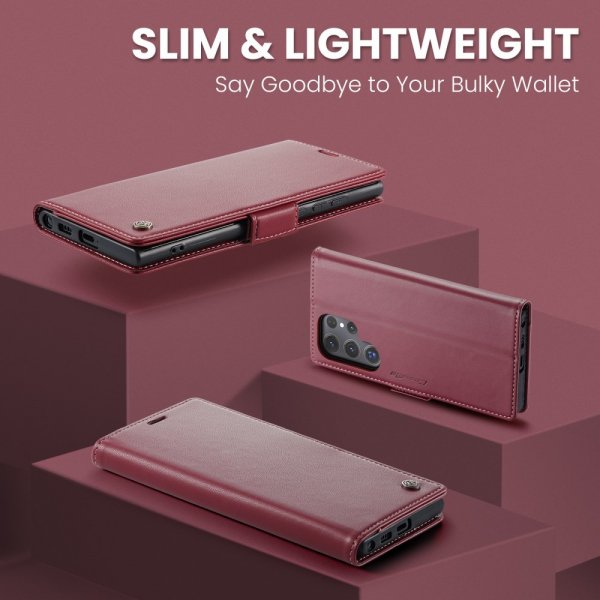 CaseMe Samsung Galaxy S25 Ultra Etui 023 Series Rød