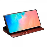 Qialino Samsung Galaxy S25 Ultra Etui Ekte Skinn Brun
