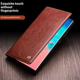 Qialino Samsung Galaxy S25 Ultra Etui Ekte Skinn Brun