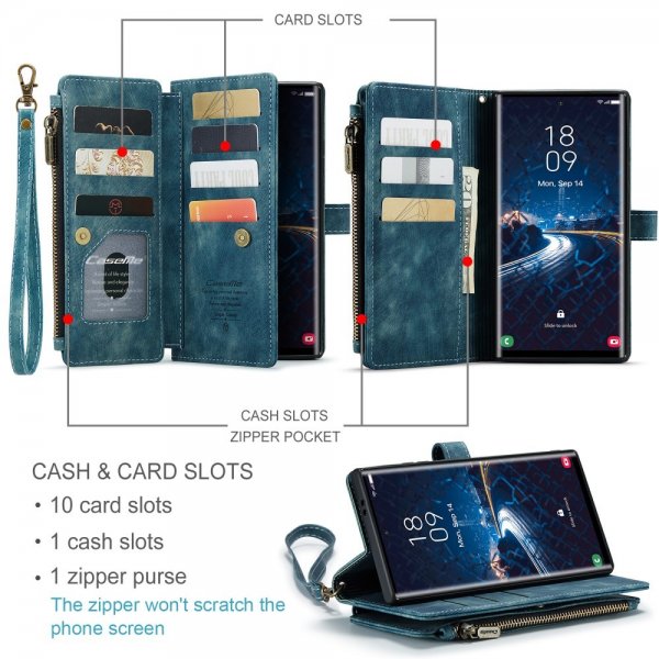 CaseMe Samsung Galaxy S25 Ultra Etui C30 Series Blå