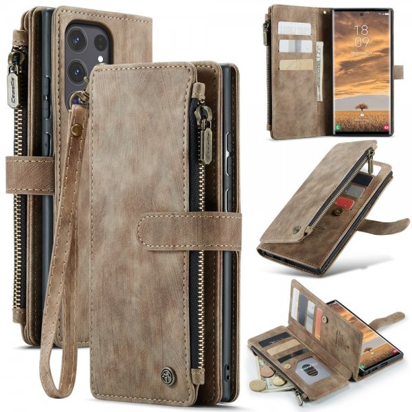 CaseMe Samsung Galaxy S25 Ultra Etui C30 Series Brun