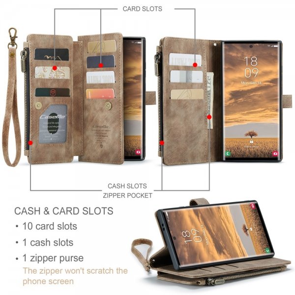 CaseMe Samsung Galaxy S25 Ultra Etui C30 Series Brun