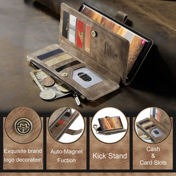 CaseMe Samsung Galaxy S25 Ultra Etui C30 Series Brun