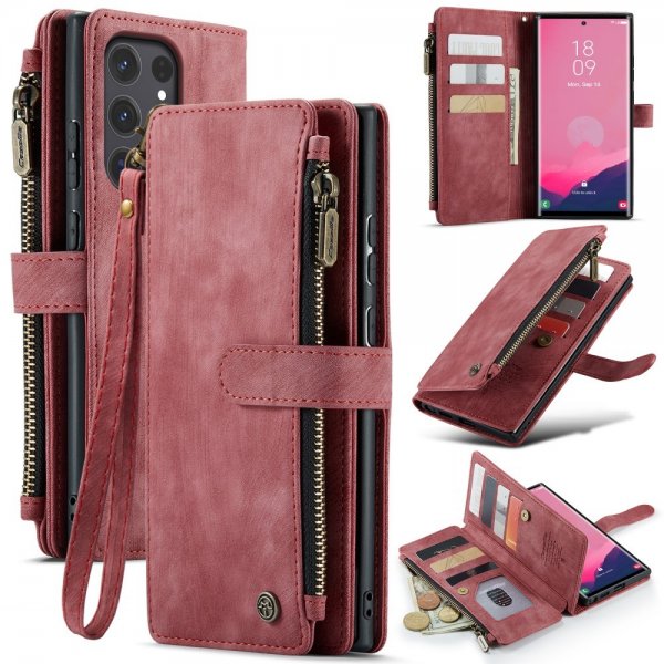 CaseMe Samsung Galaxy S25 Ultra Etui C30 Series Rød