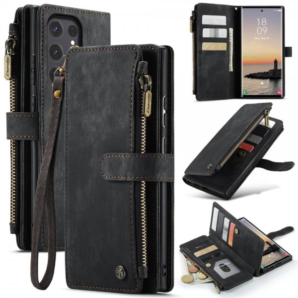 CaseMe Samsung Galaxy S25 Ultra Etui C30 Series Svart