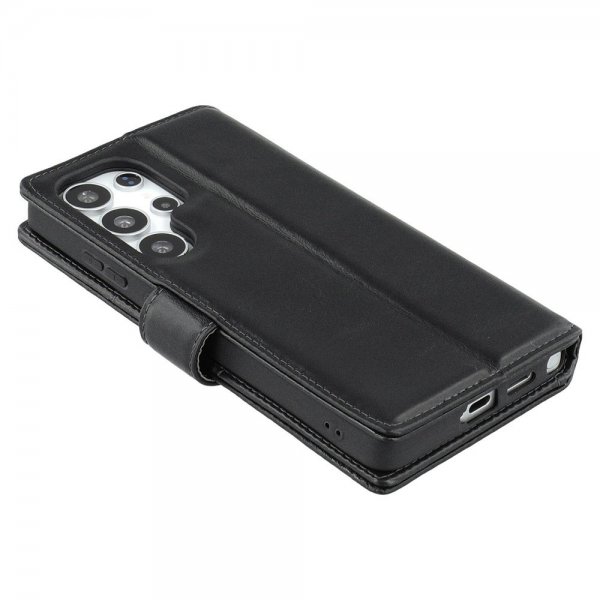 Nordic Covers Samsung Galaxy S25 Ultra Etui Essential Leather Raven Black