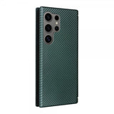 Samsung Galaxy S25 Ultra Etui Karbonfibertekstur Grønn