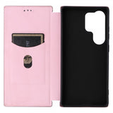 Samsung Galaxy S25 Ultra Etui Karbonfibertekstur Rosegull