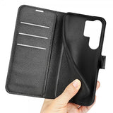 Samsung Galaxy S25 Ultra Etui Litchi Svart