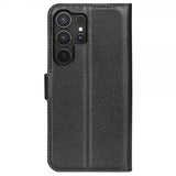 Samsung Galaxy S25 Ultra Etui Litchi Svart