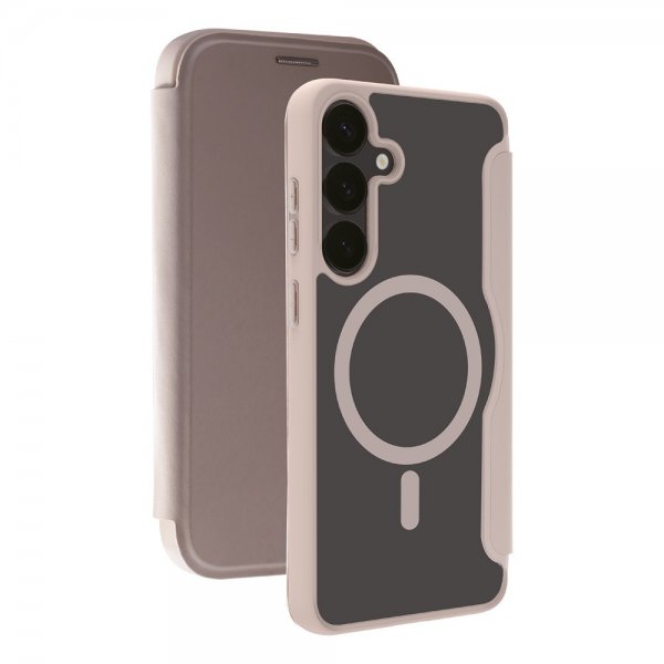 Vivanco Samsung Galaxy S25 Ultra Etui Mag Wallet Greige