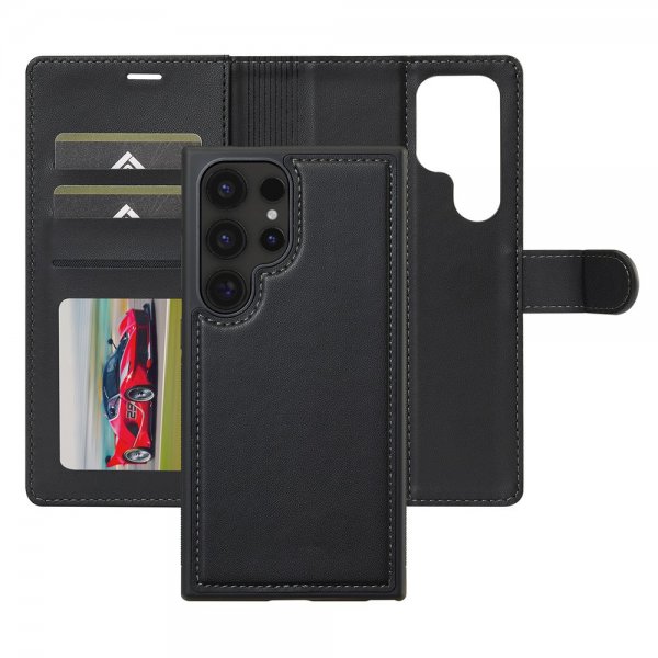 Nordic Covers Samsung Galaxy S25 Ultra Etui med avtakbart MagSafe-deksel Raven Black