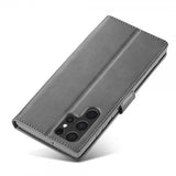 Lc.Imeeke Samsung Galaxy S25 Ultra Etui med Kortlomme stativfunksjon Grå
