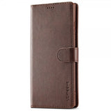 Lc.Imeeke Samsung Galaxy S25 Ultra Etui med Kortlomme stativfunksjon Mørkebrun
