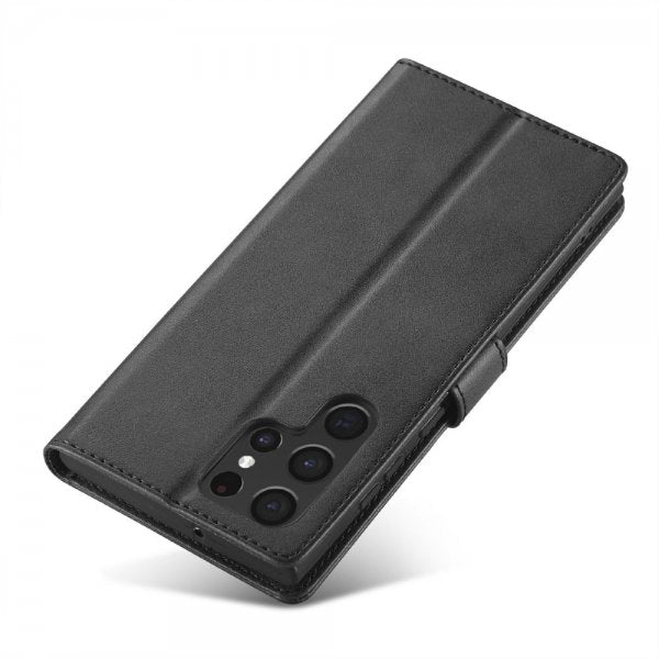Lc.Imeeke Samsung Galaxy S25 Ultra Etui med Kortlomme stativfunksjon Svart