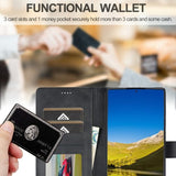 Lc.Imeeke Samsung Galaxy S25 Ultra Etui med Kortlomme stativfunksjon Svart