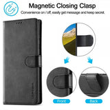 Lc.Imeeke Samsung Galaxy S25 Ultra Etui med Kortlomme stativfunksjon Svart