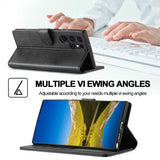 Lc.Imeeke Samsung Galaxy S25 Ultra Etui med Kortlomme stativfunksjon Svart