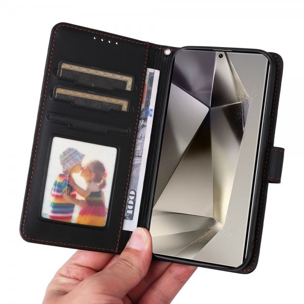 Betopnice Samsung Galaxy S25 Ultra Etui Avtagbart Deksel 005 Svart