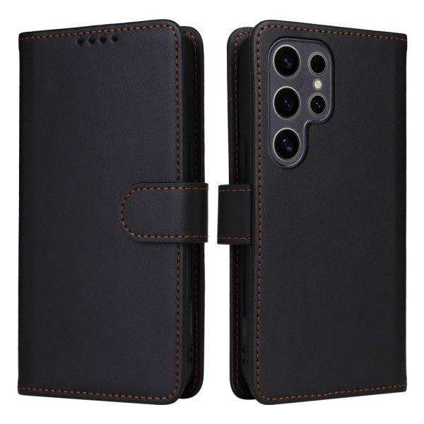 Betopnice Samsung Galaxy S25 Ultra Etui Avtagbart Deksel 005 Svart