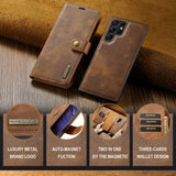 Dg.Ming Samsung Galaxy S25 Ultra Etui Avtagbart Deksel Brun