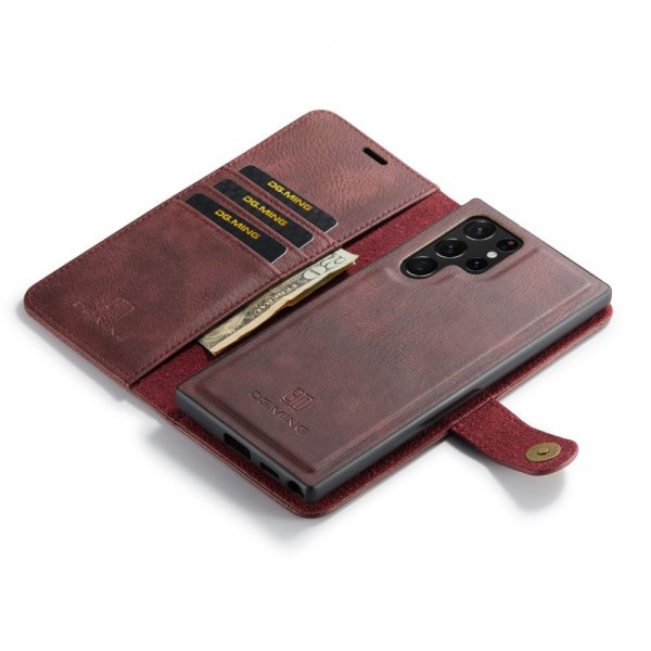 Dg.Ming Samsung Galaxy S25 Ultra Etui Avtagbart Deksel Rød